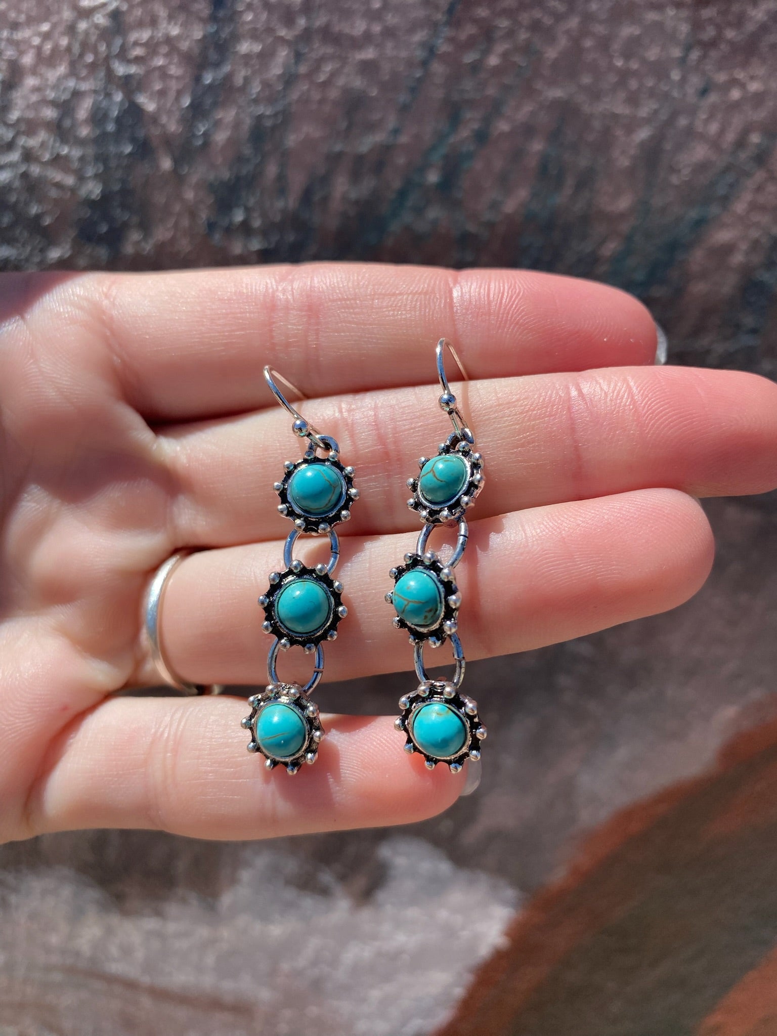 Howdy Turquoise Necklace and Earring Set