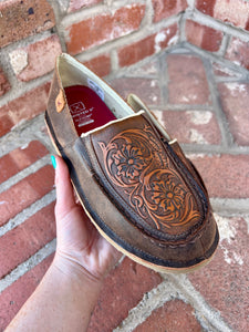 Slip-On Loafer - Chocolate Bomber & Tooled Brown