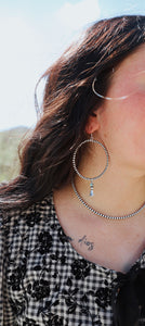 The Navajo Pearl Blossom Hoops
