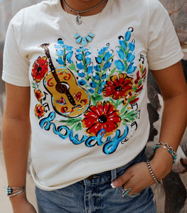 The Bluebonnet Howdy Tee