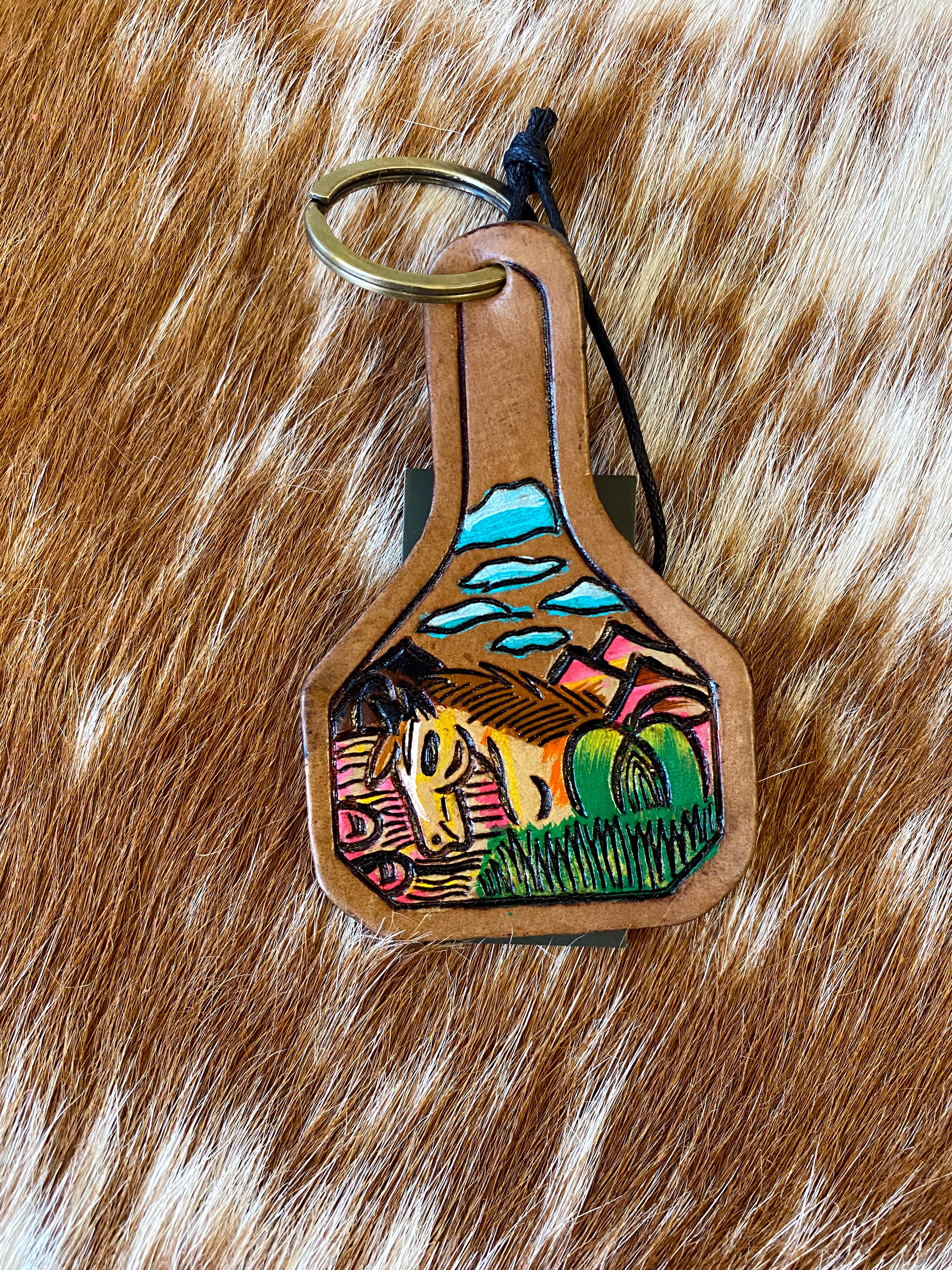 The Horse Western Keychain