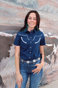 The Kimes Ranch Longhorn Button-Up