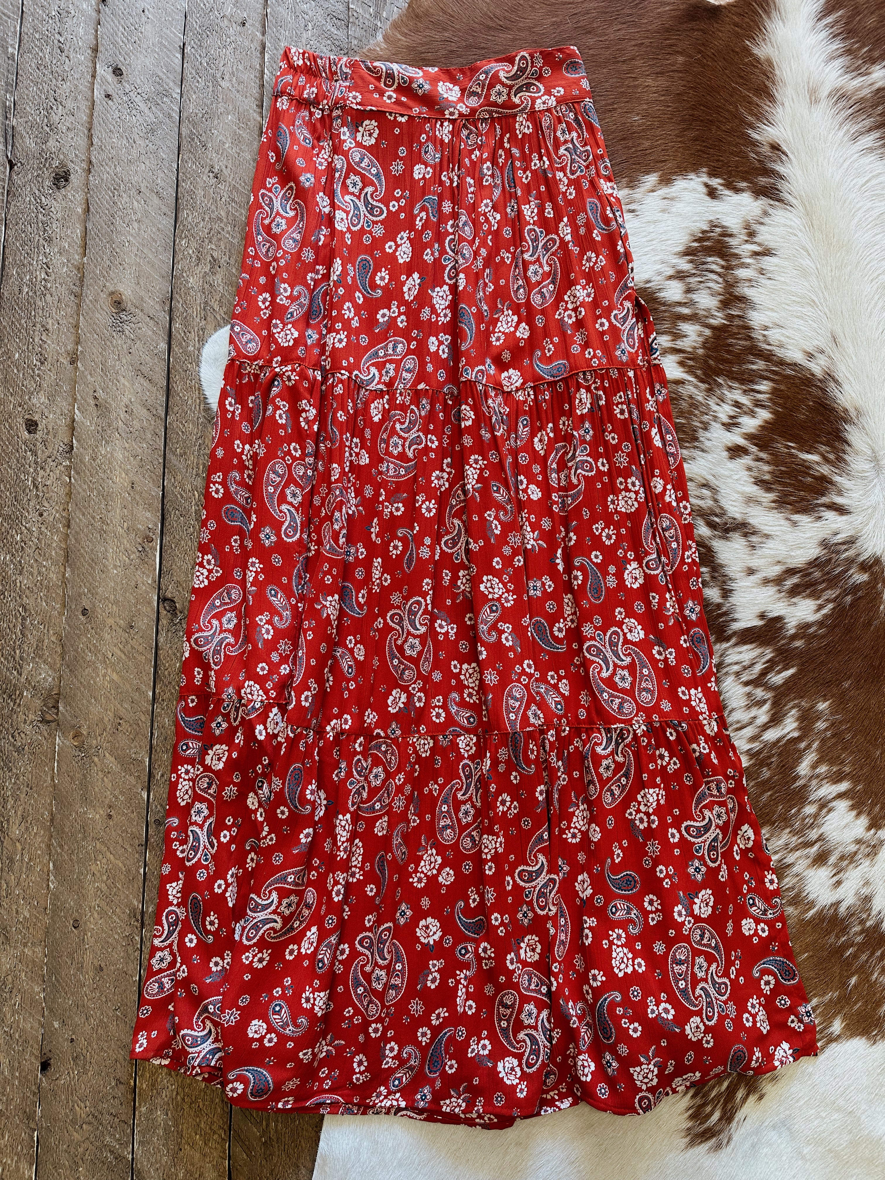 The Shannon Paisley Skirt