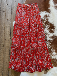 The Shannon Paisley Skirt