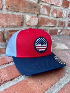 Kimes Ranch Stars N Stripes Cap (Red)