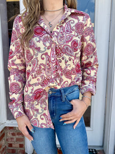 Roper-Women's Paisley Print Top