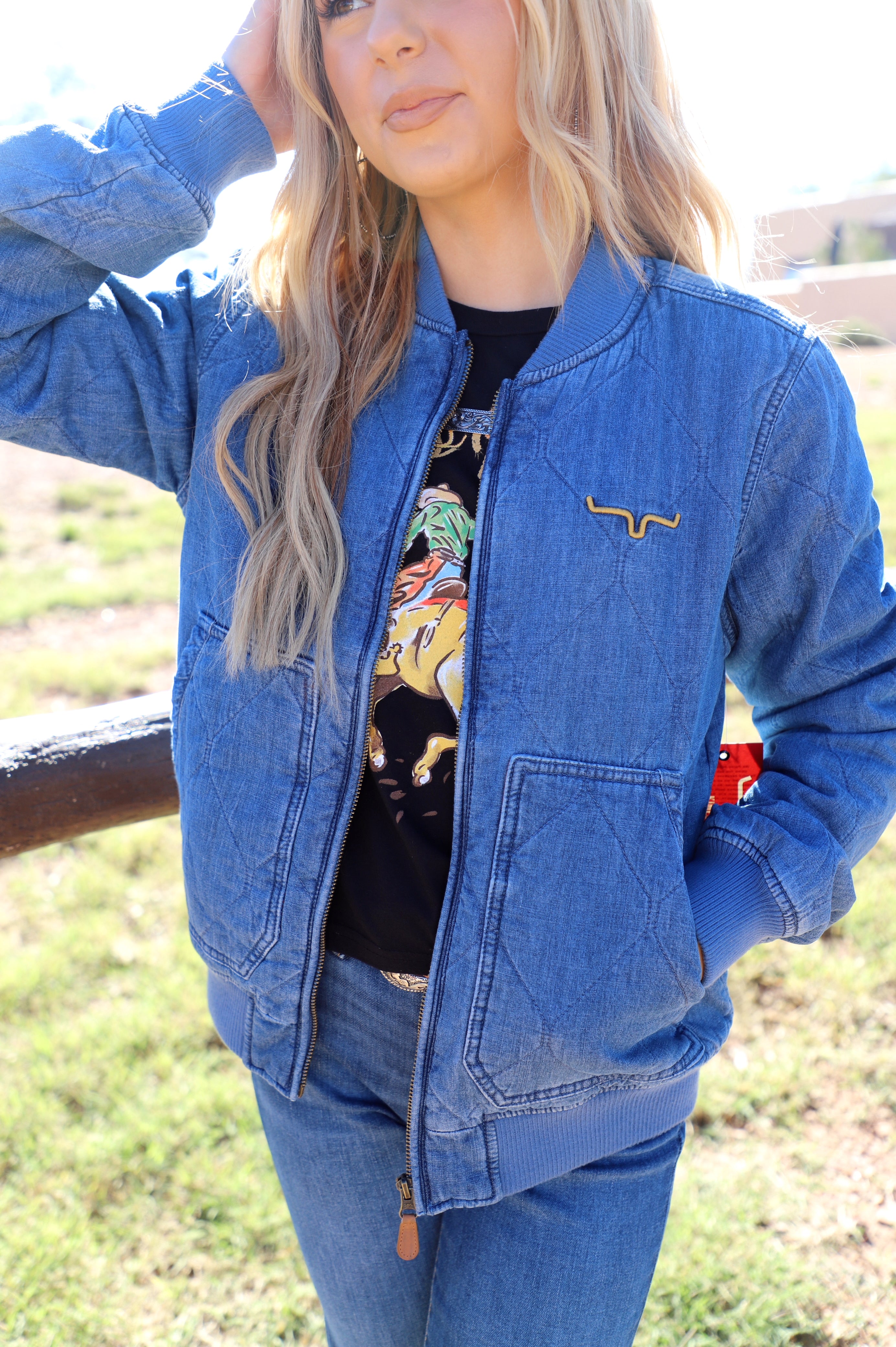 Kimes Ranch- Light Wash Marinos Bomber