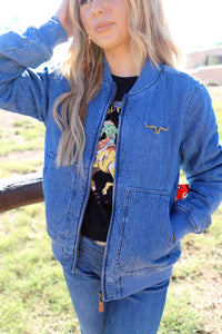 Kimes Ranch- Light Wash Marinos Bomber