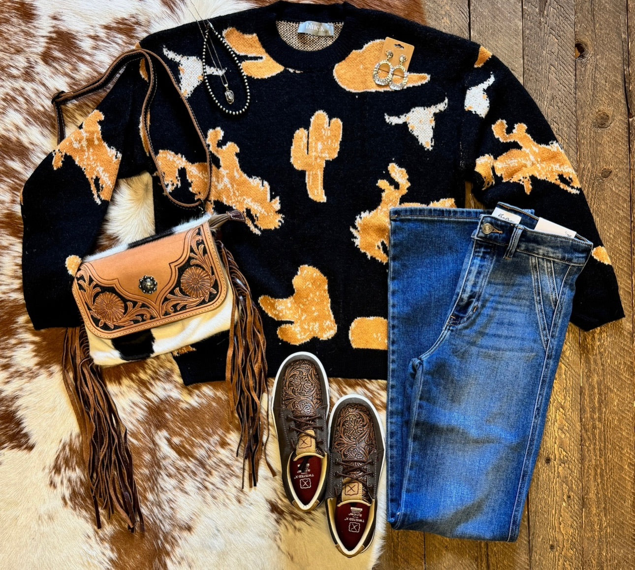 The Cody Western Sweater