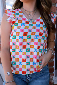 The Jemma Checkered Top