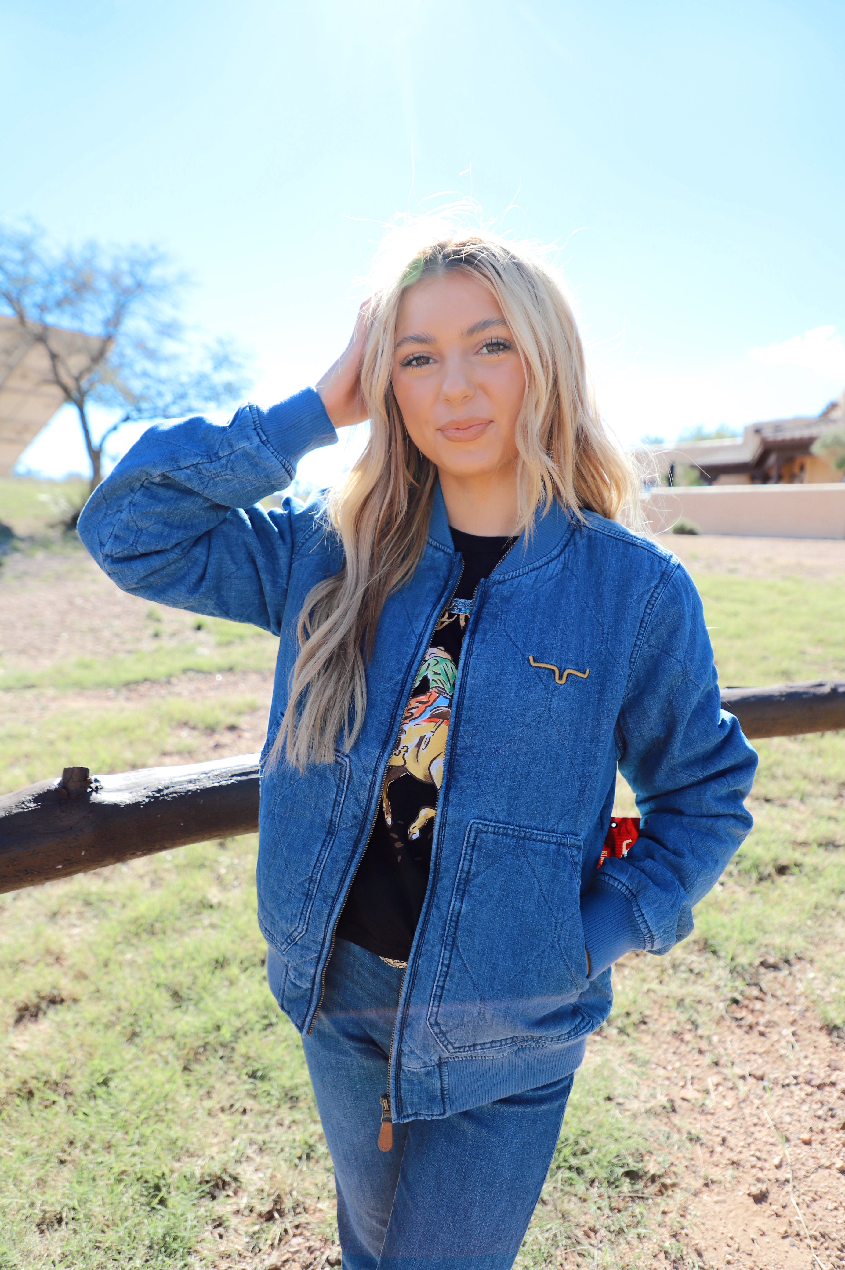 Kimes Ranch- Light Wash Marinos Bomber