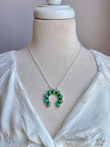 Kingman Turquoise & Sterling Naja Necklace