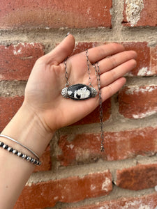 White Buffalo Bar Necklace