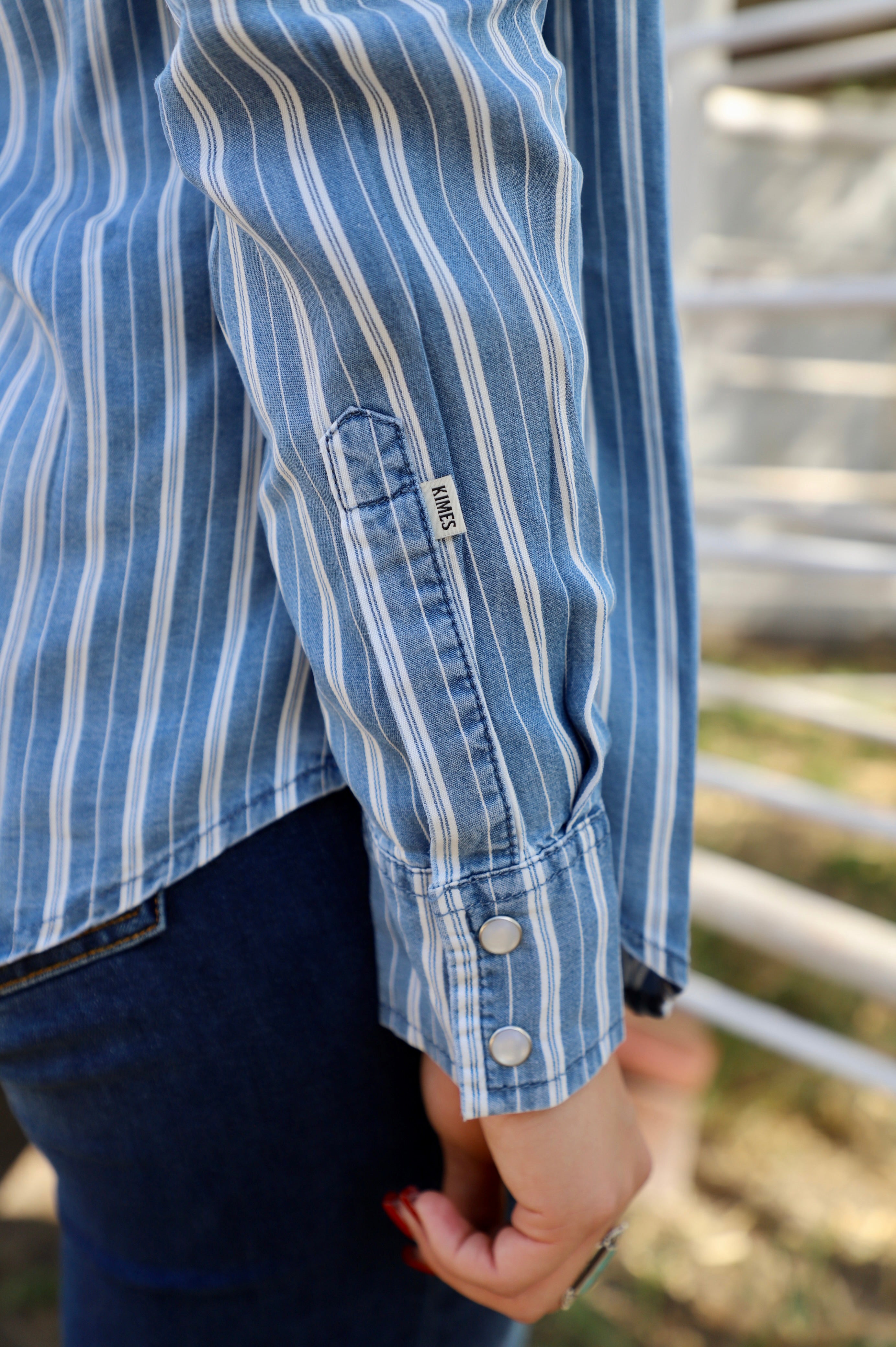 Kimes Ranch KC Tencel Stripe Button Up