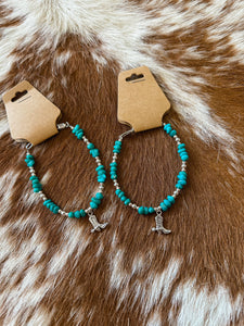 The Boot Scootin Beaded Turquoise Bracelet