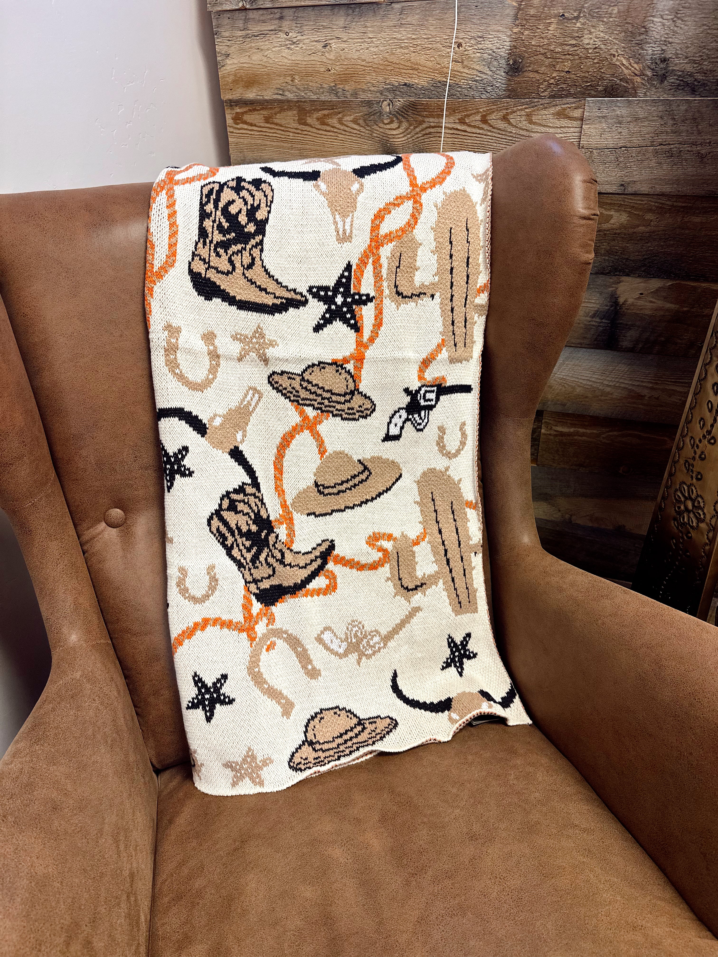 The Snuggle Spurs Baby Blanket