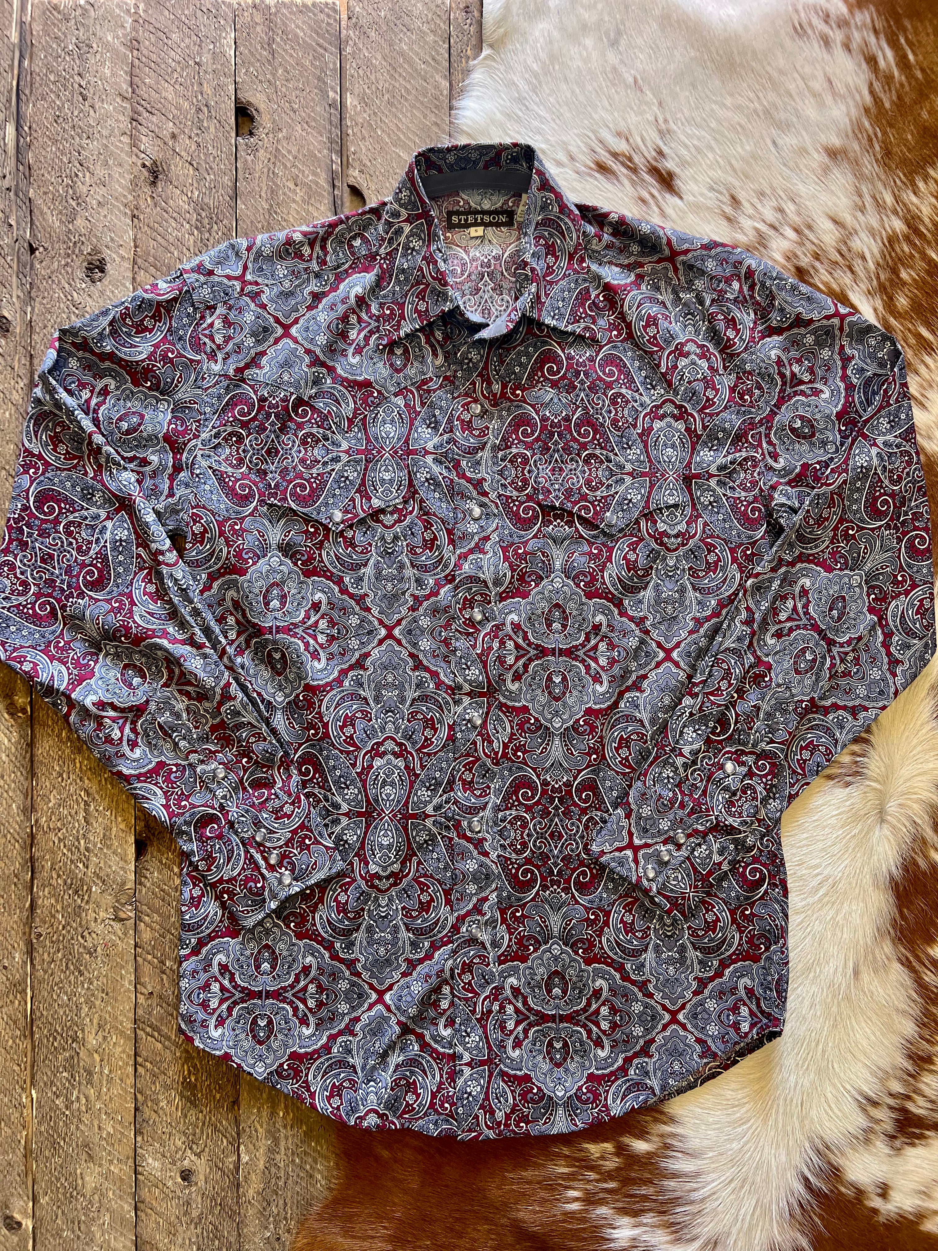 Stetson-Men's Medallion Paisley Shirt