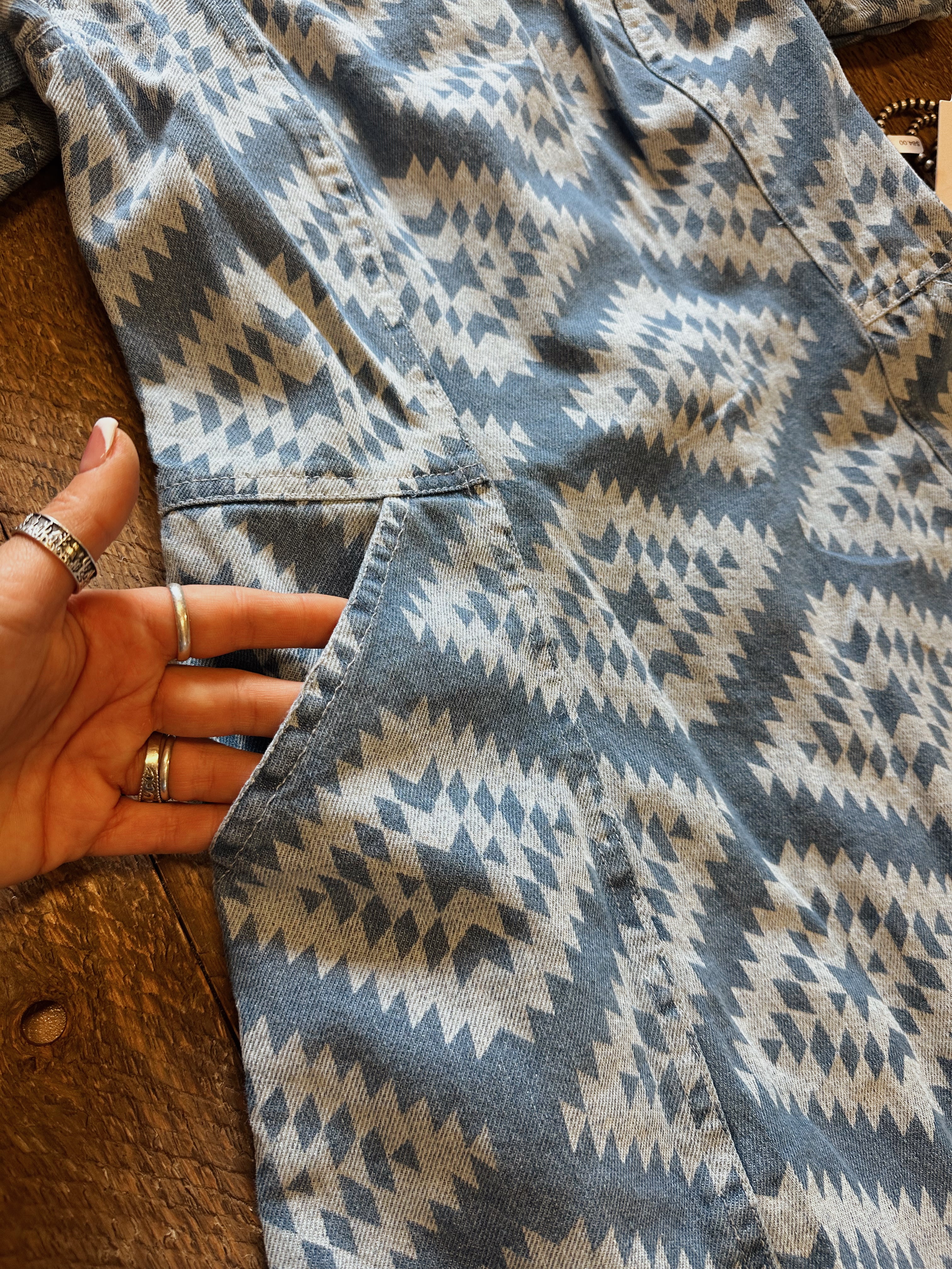 The Denim Aztec Dress