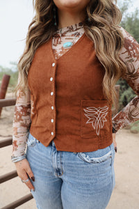 The Marley Pearl Snap Vest