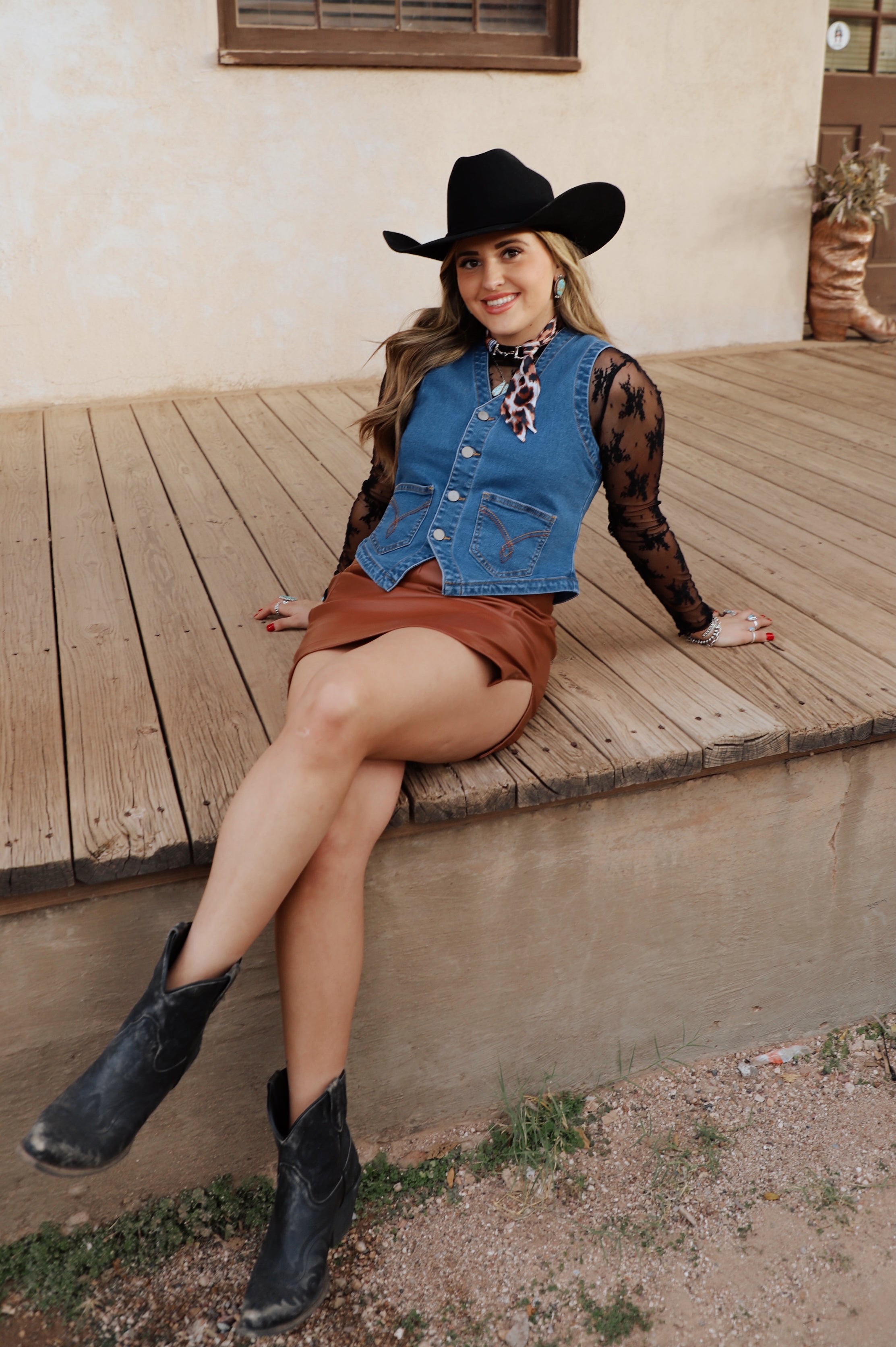 The Shay Leather Skirt