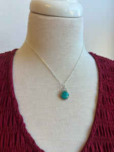 The Everyday Turquoise Necklace- Circle