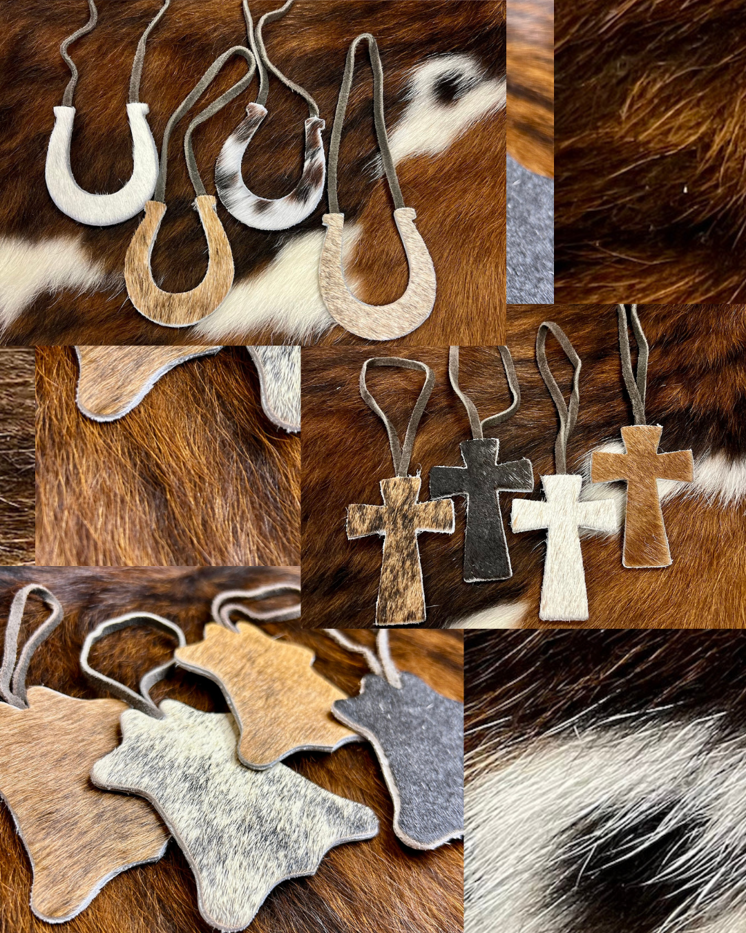 Cowhide Ornaments (Multiple Styles)