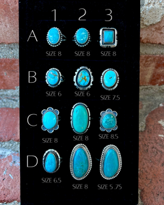 Various Turquoise Rings