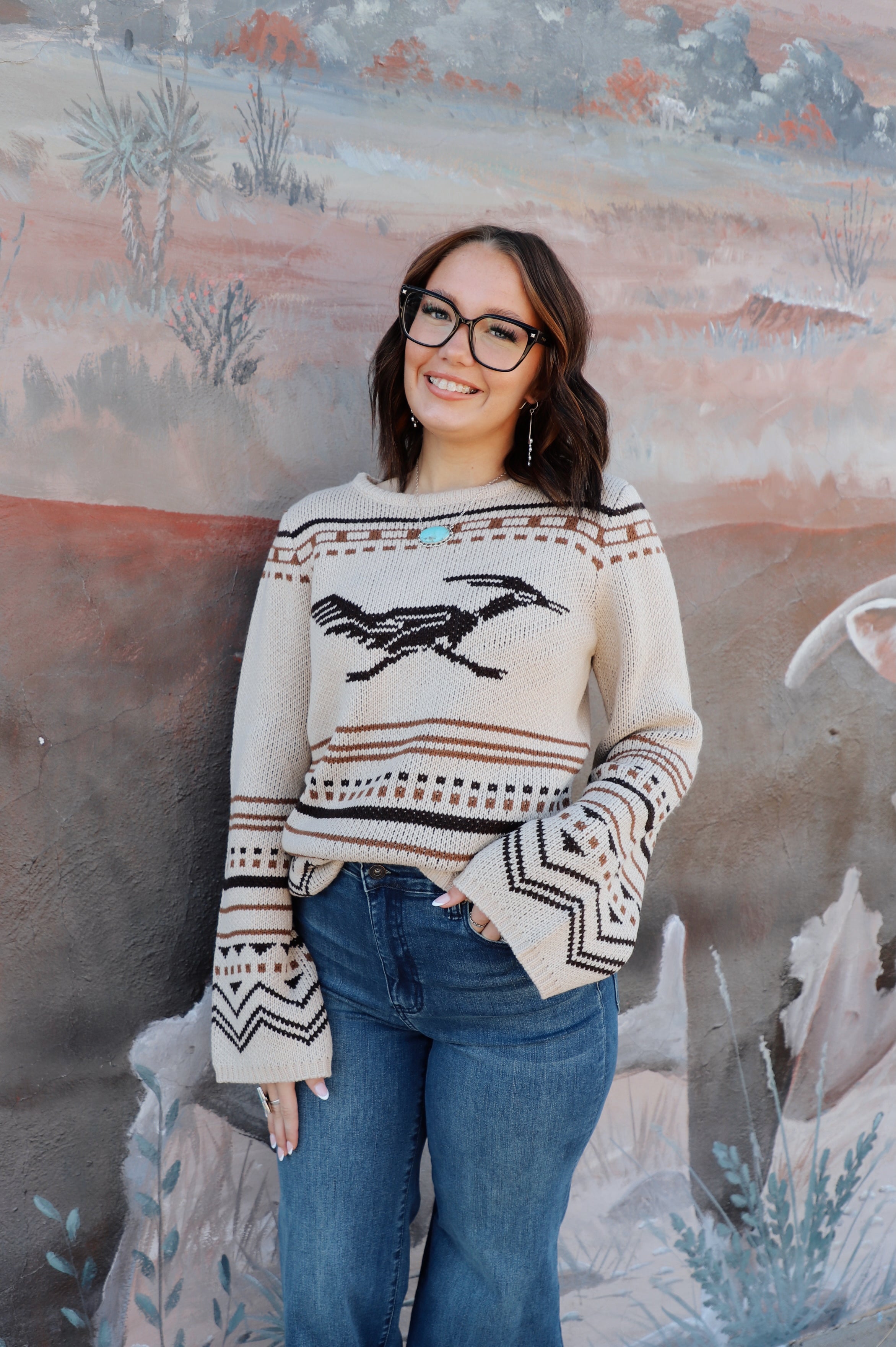 The Rustic Roadrunner Sweater