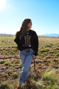 The Cowboy Boot Neutral Sweater