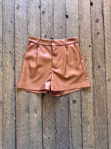 The Taylor Faux Leather Shorts