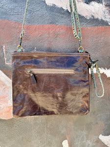 Zapata Turquoise Cowhide Purse