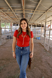 Western Trio Red Tee