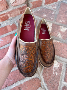 Slip-On Loafer - Chocolate Bomber & Tooled Brown