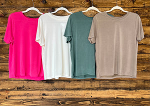 The Lovely Basic Tee- Multiple Colors