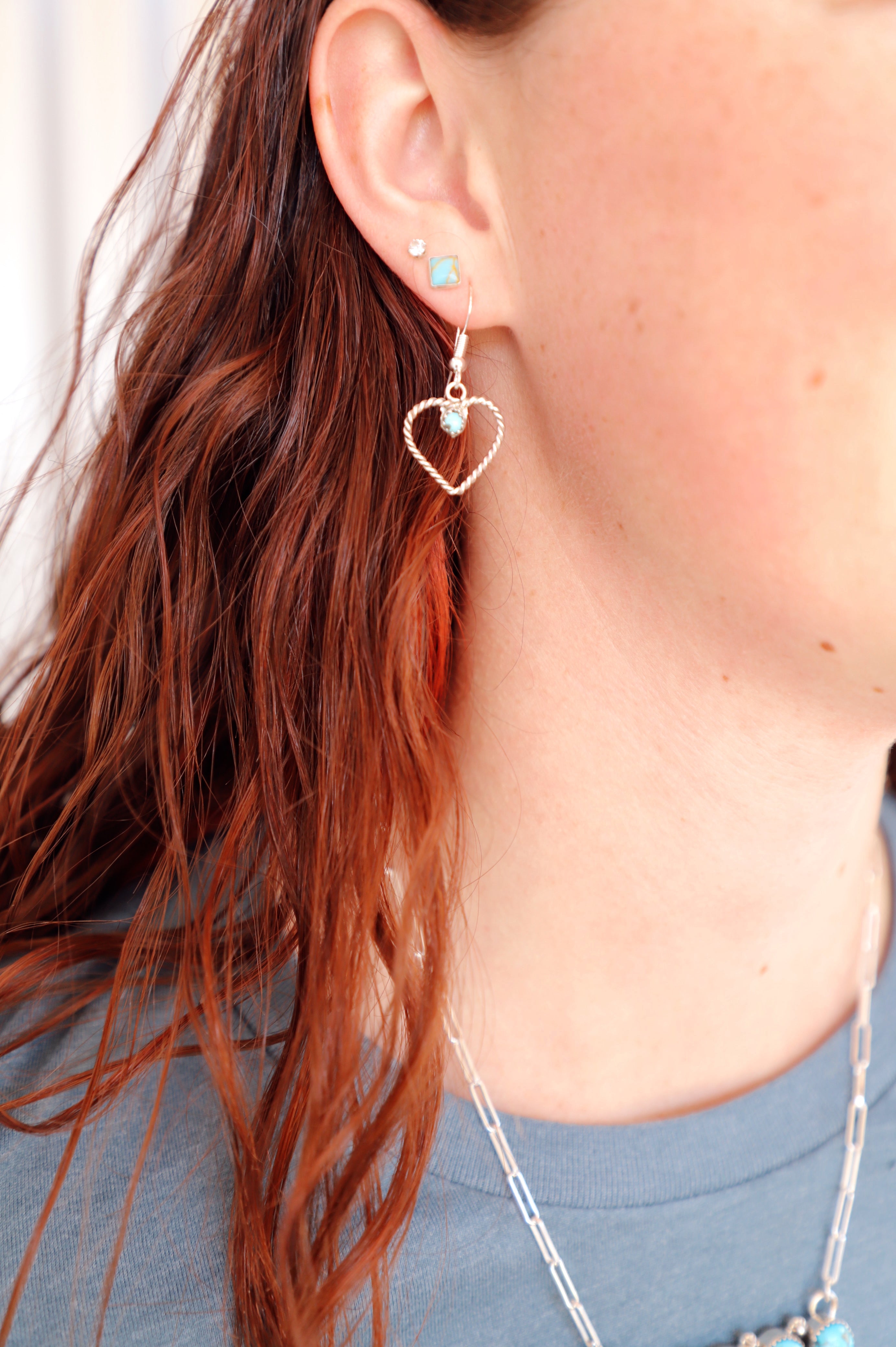 Rope Heart Earrings