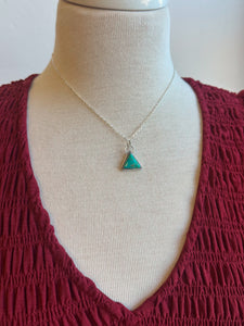 The Everyday Turquoise Necklace- Triangle