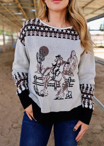 Vintage Cowgirl Sweater