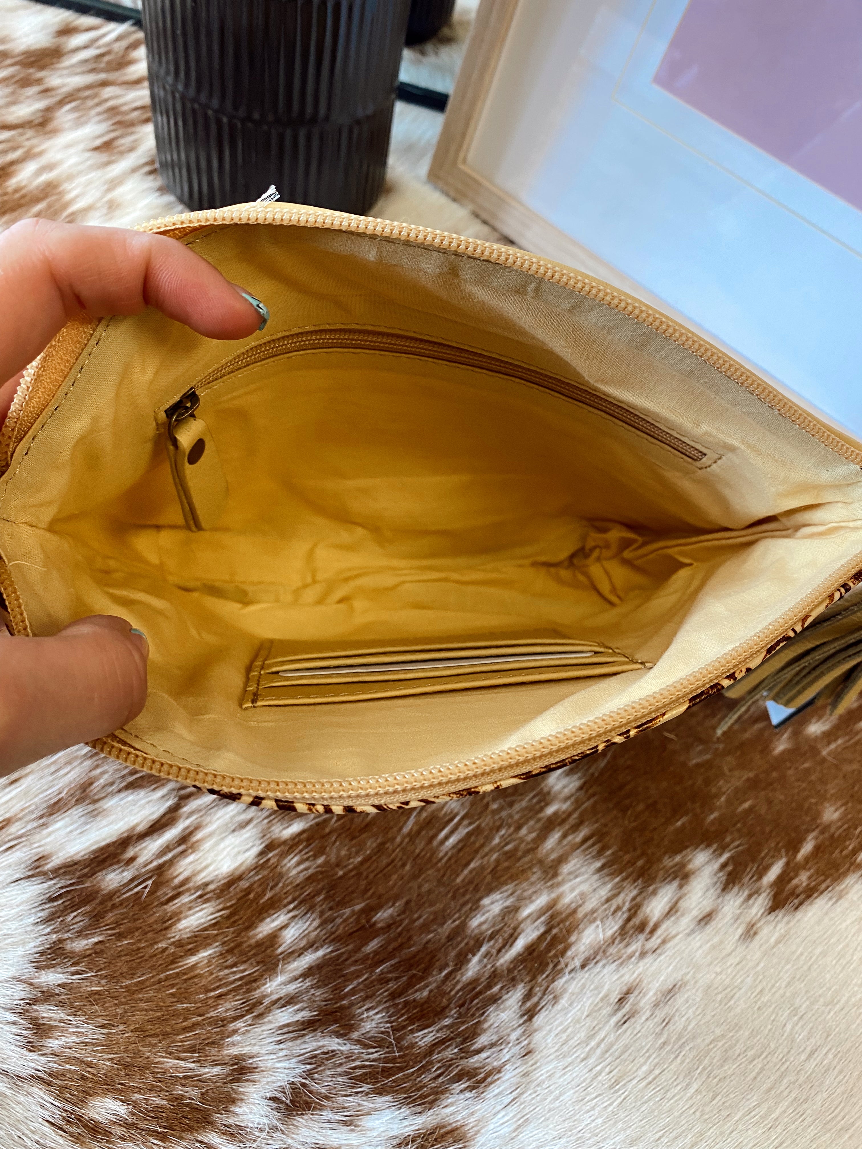 Claredon Tooled Leather Pouch