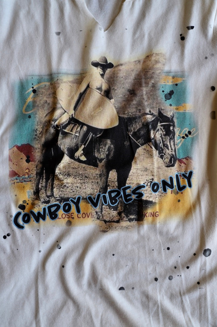 Cowboy Vibes Tee-by Gina Tees