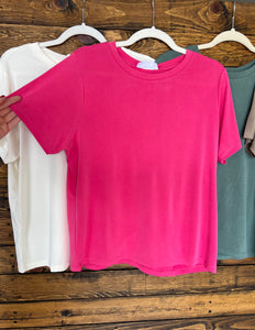 The Lovely Basic Tee- Multiple Colors