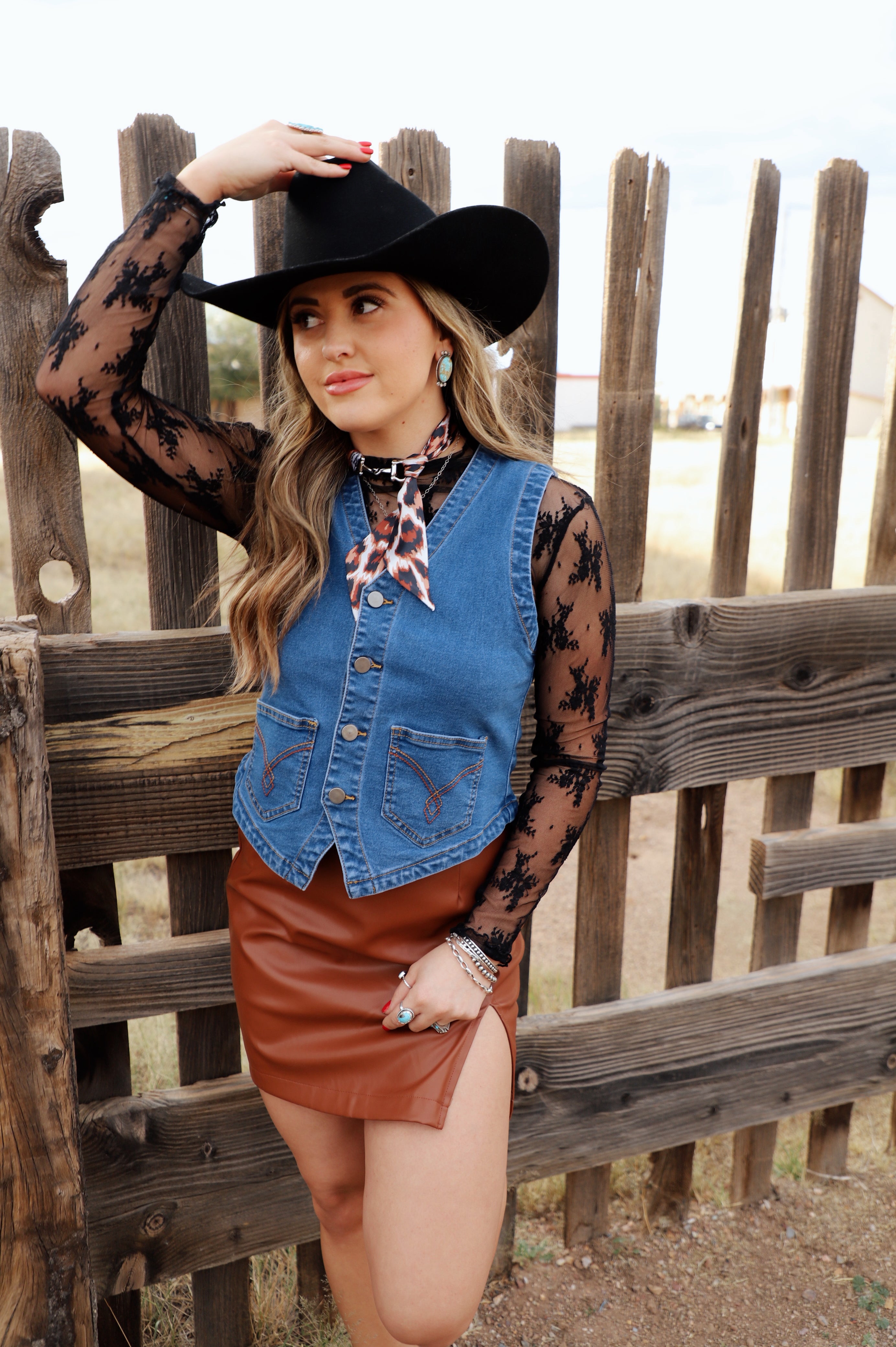 The Shay Leather Skirt