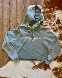 Saved By Grace Cropped Hoodie