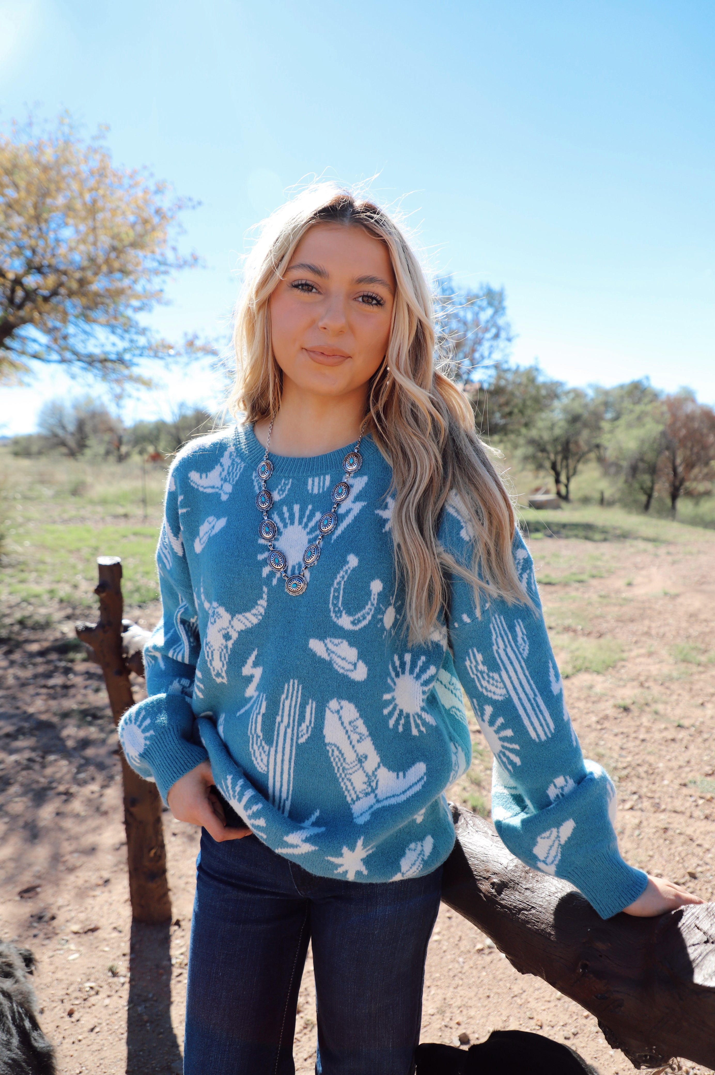 The Capri Western Sweater