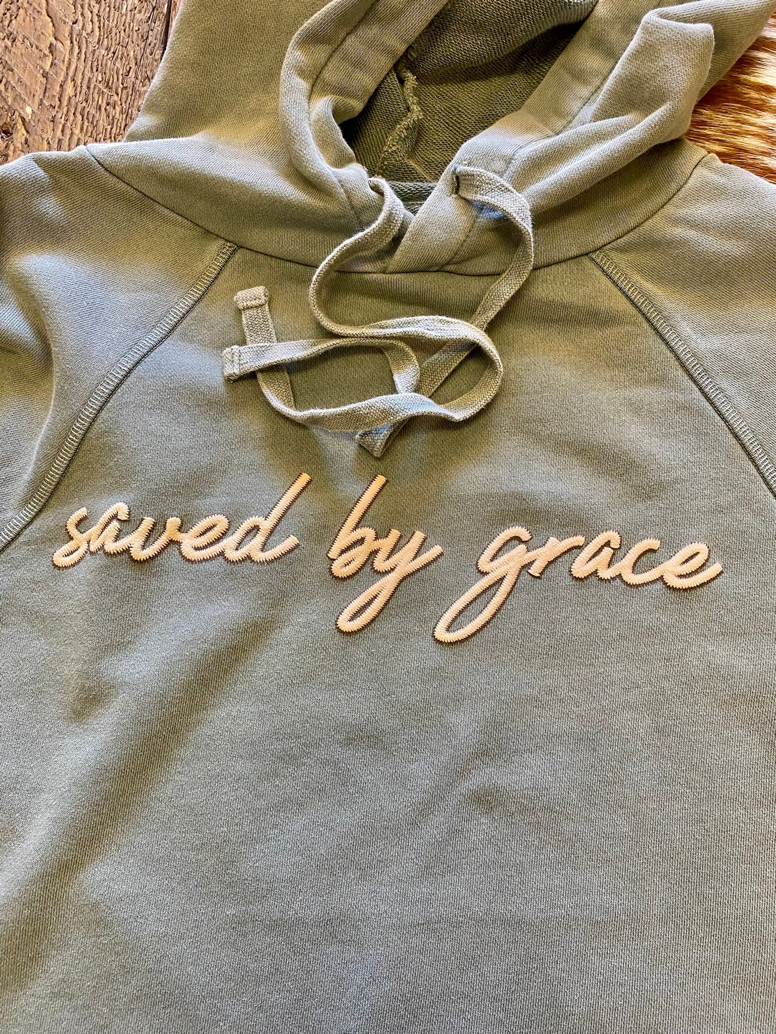 Saved By Grace Cropped Hoodie