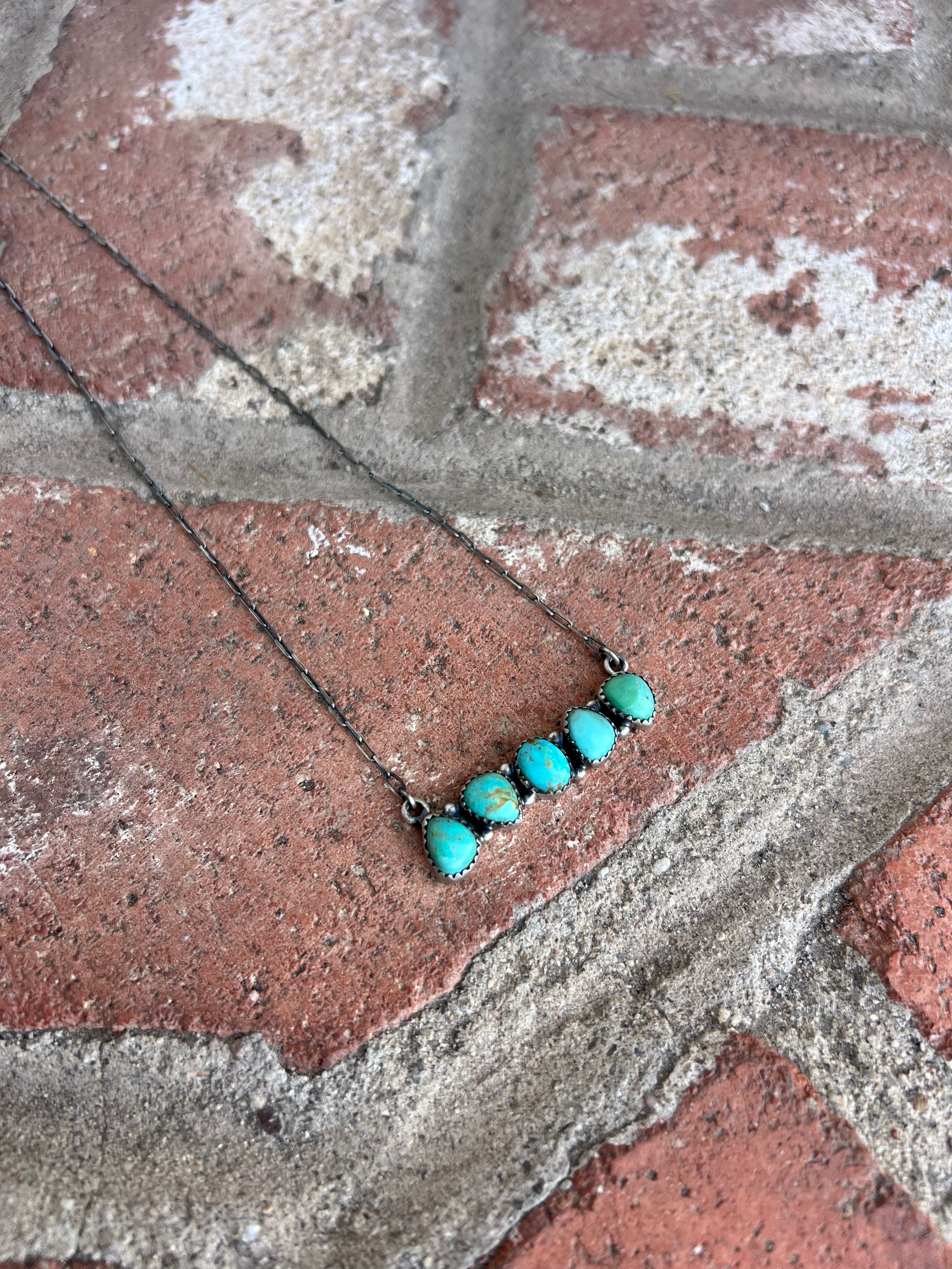 Paloma Turquoise Bar Necklace