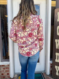 Roper-Women's Paisley Print Top