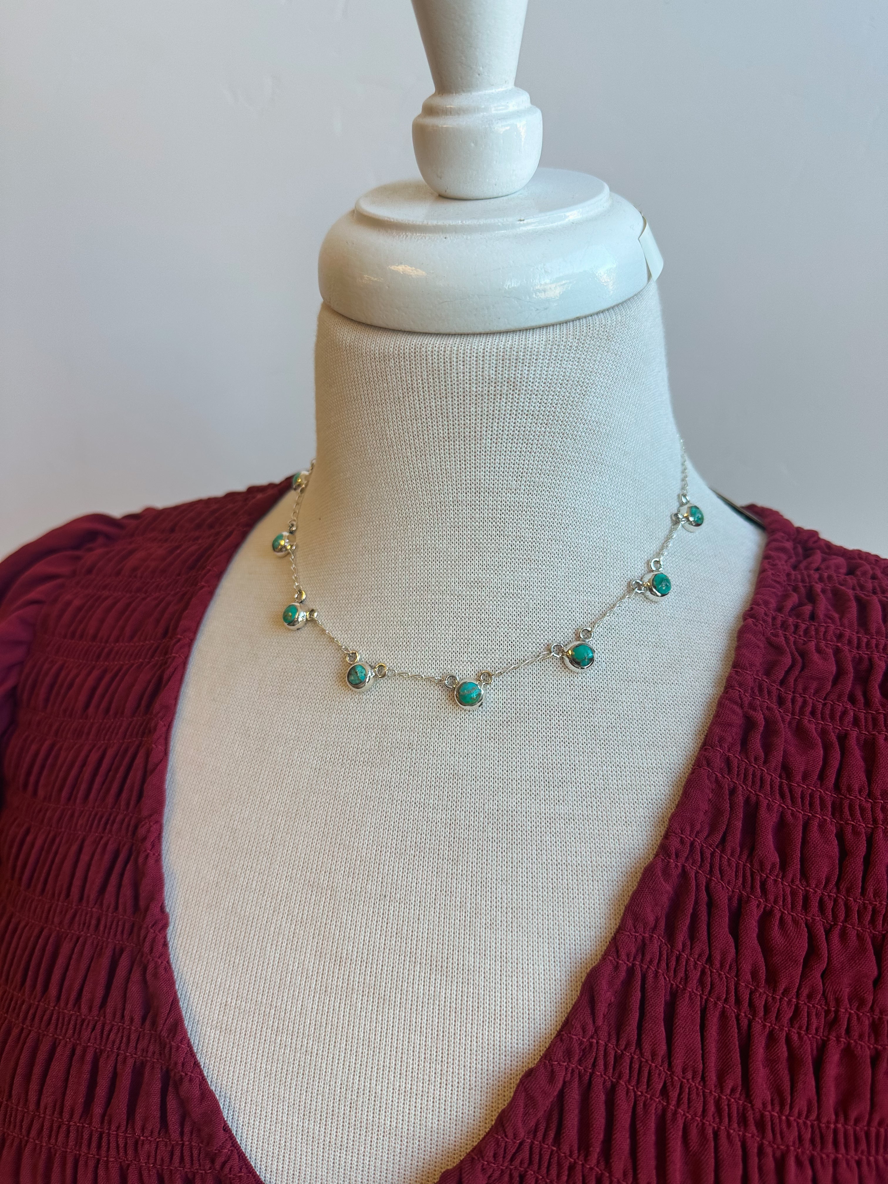 The Dayna 8-Stone Turquoise Choker