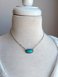 The Vay Oval Turquoise Necklace