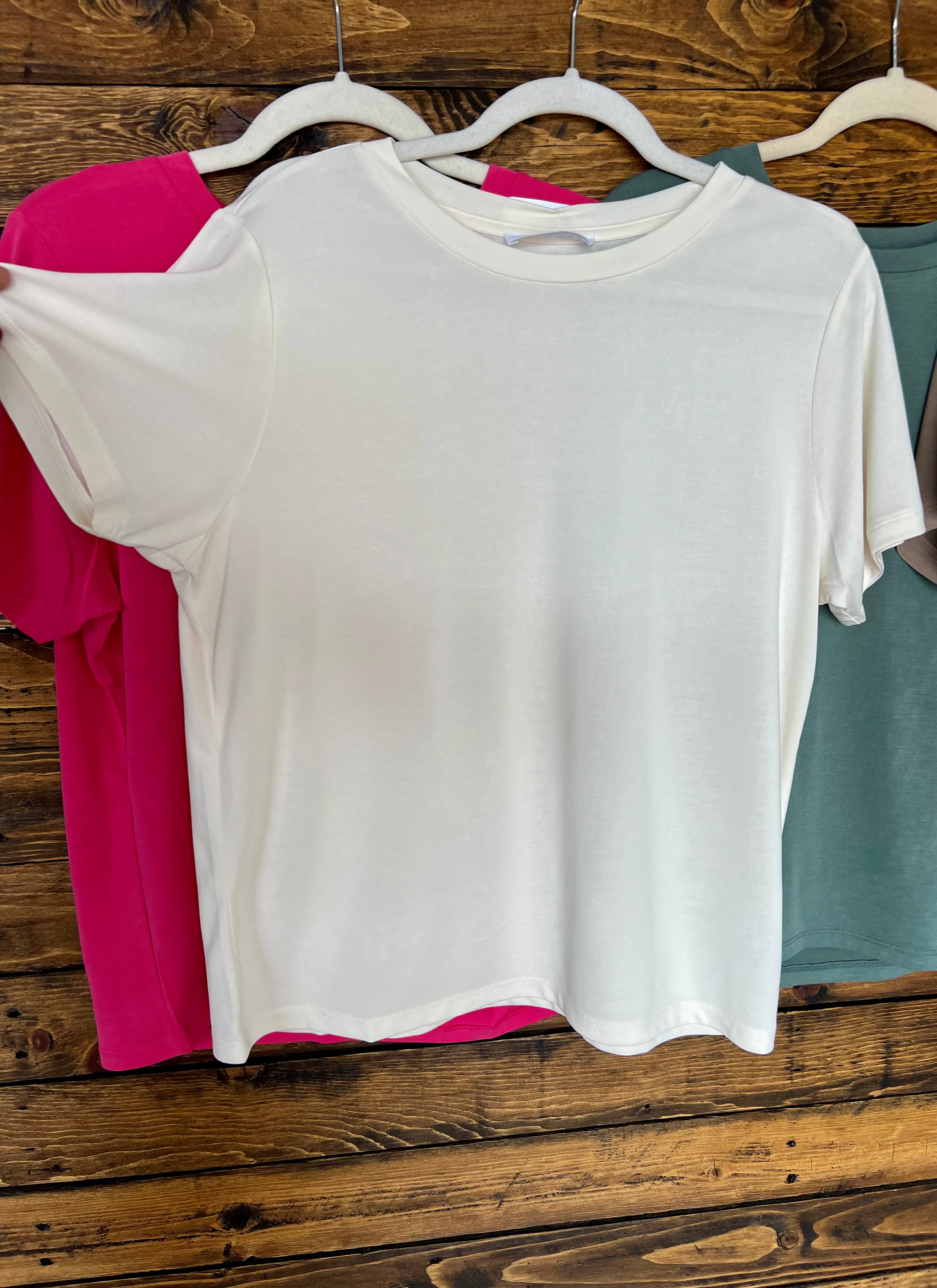 The Lovely Basic Tee- Multiple Colors