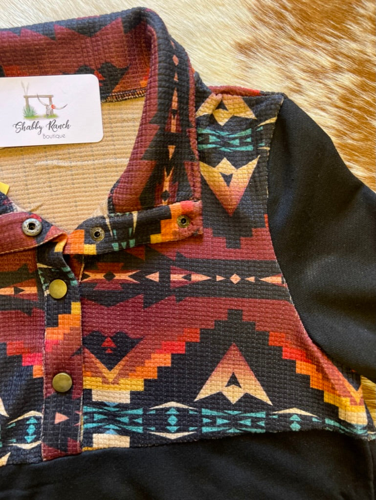 Southwest Aztec Print Pullover